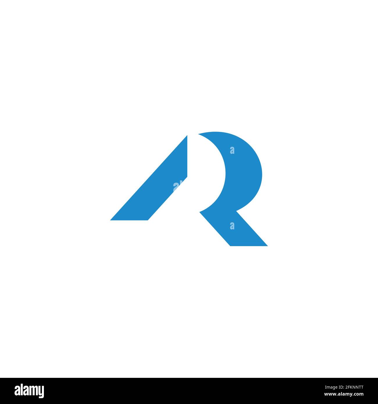 letter ar simple geometric unique line design logo vector Stock Vector