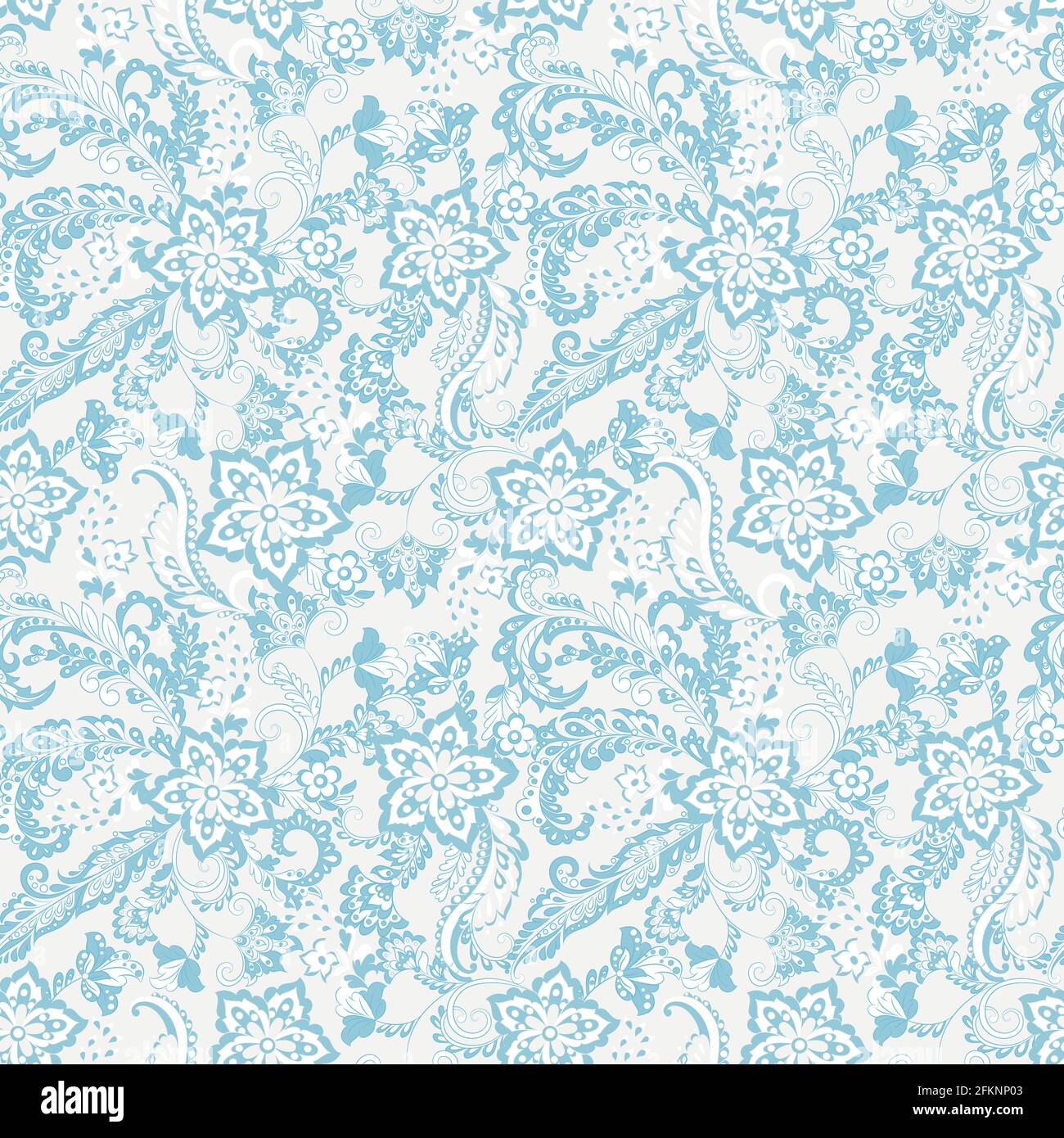 vintage flowers seamless pattern. Ethnic floral vector background Stock ...