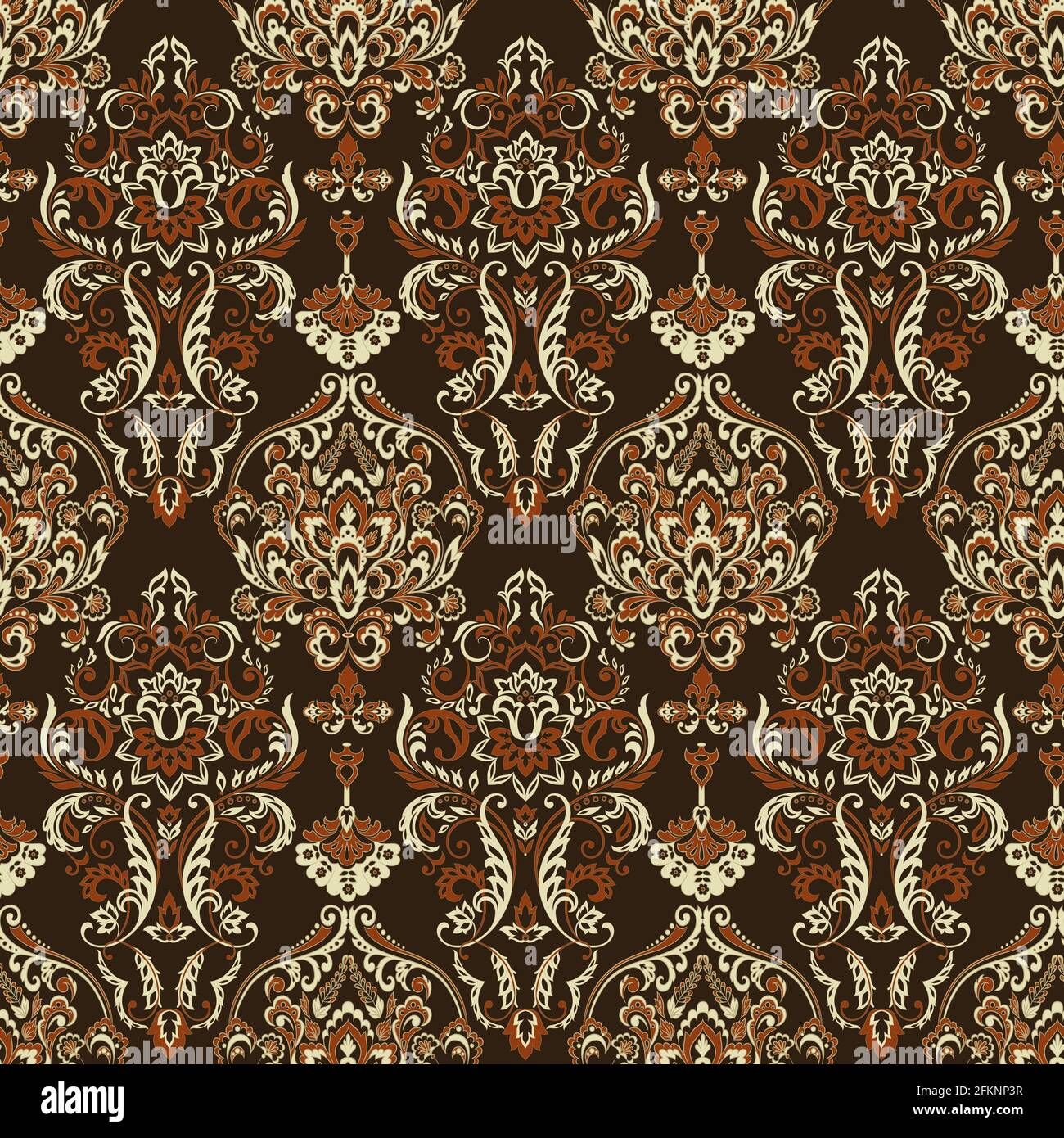 Seamless Floral vintage wallpaper. Vector background Stock Vector Image ...