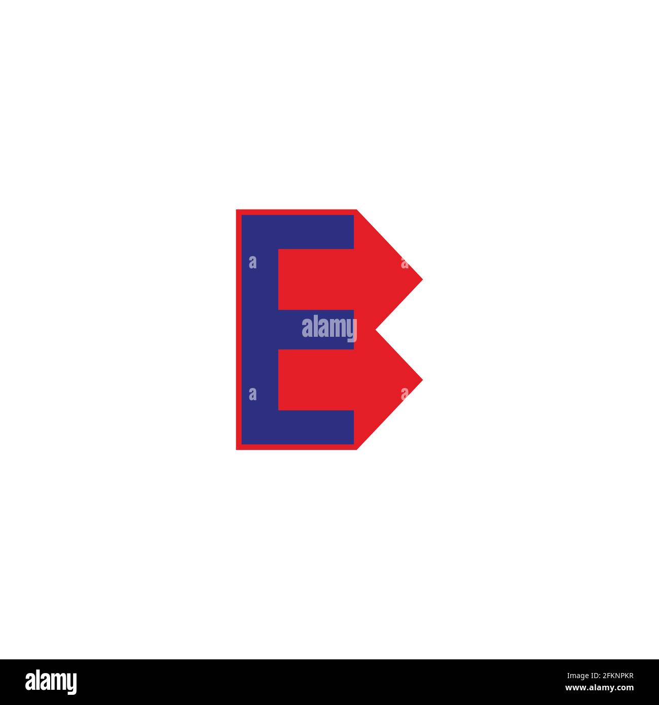 abstract letter e arrows geometric colorful logo vector Stock Vector ...