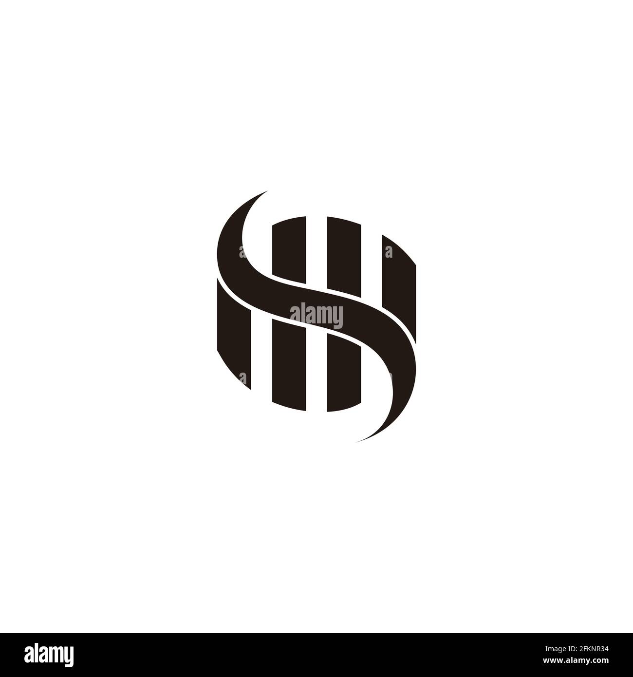 abstract curves stripes object dimensional flat geometric vector Stock ...