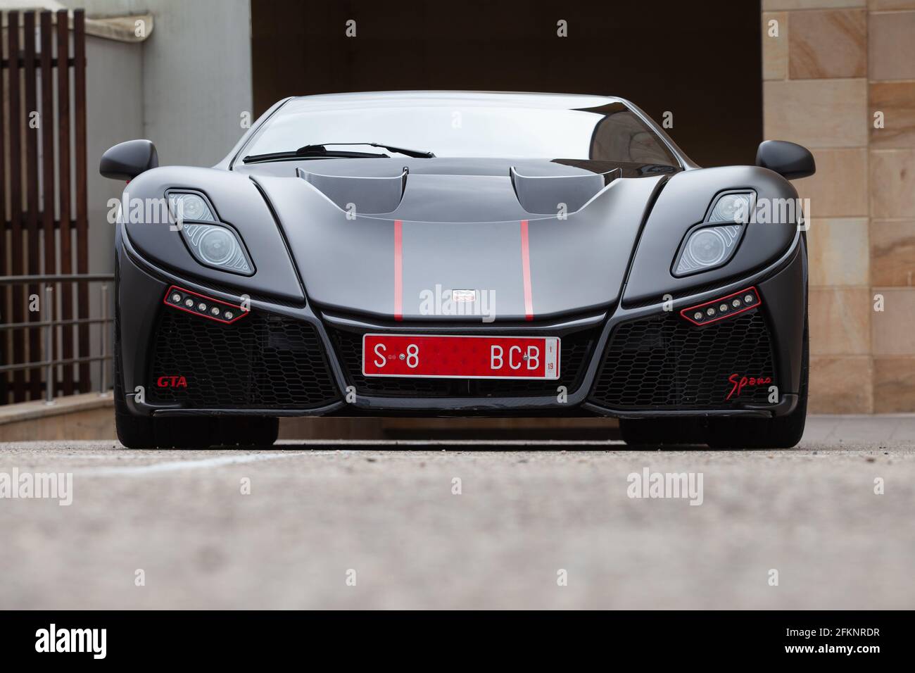 Hoznayo Cantabria Spain September 21 2018 Meeting Of Supercar Cars The Gta Spano Is A Two Seater Rear Wheel Drive That Uses Materials And Techn Stock Photo Alamy