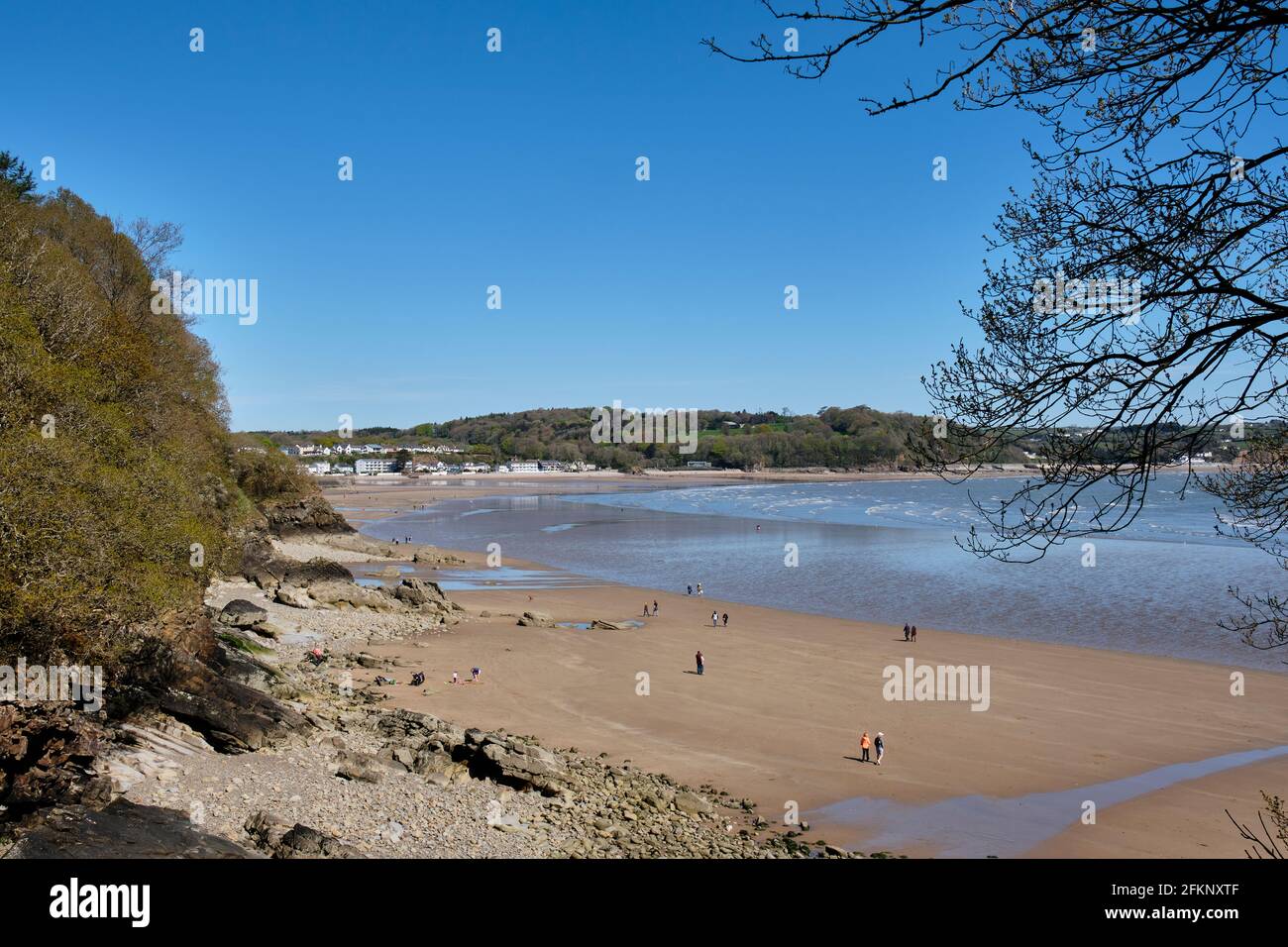 Glen Beach and Saundersfoot, seen from the Pembrokeshire Coast path