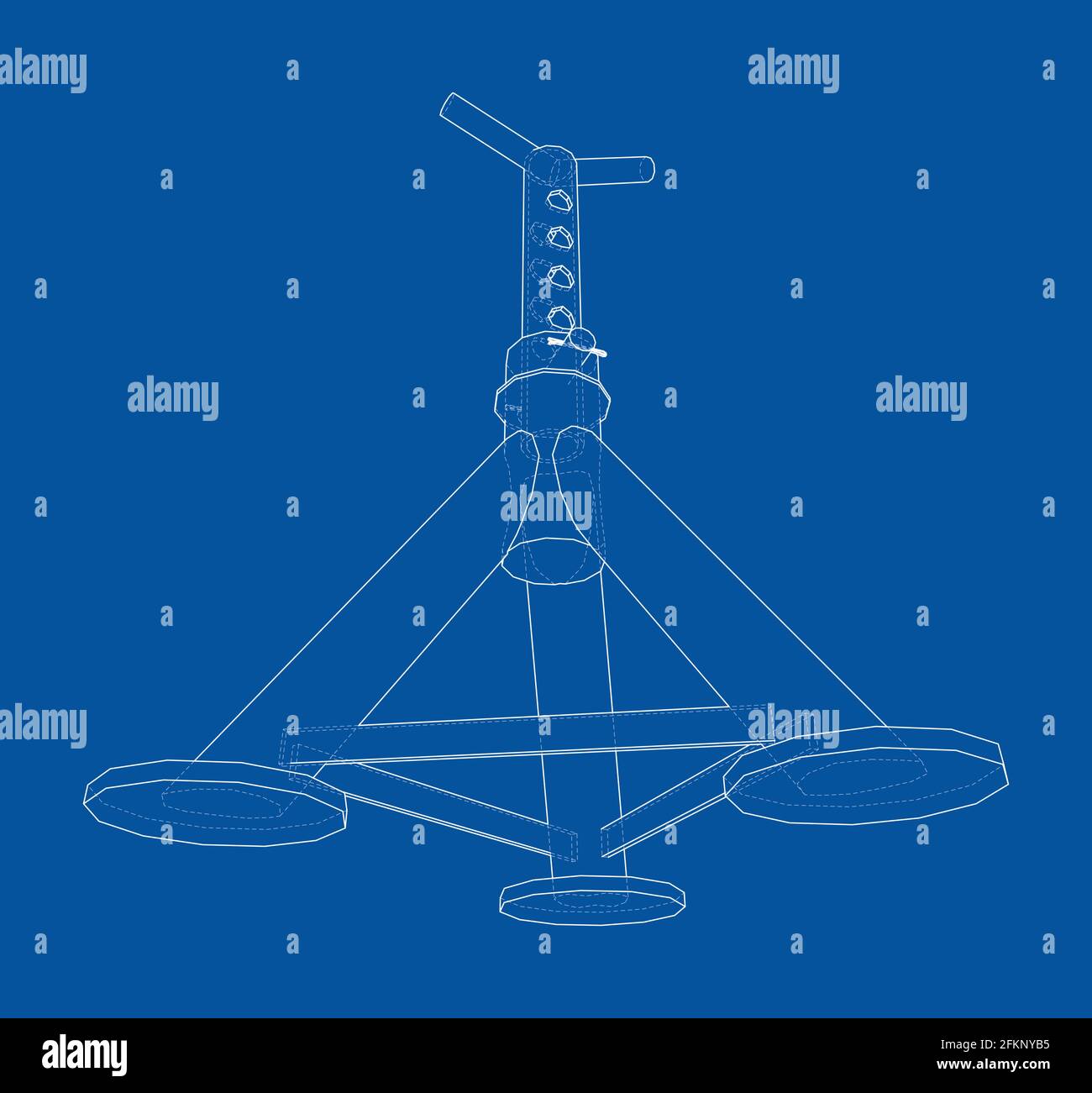 Axle stand isolated. Vector Stock Vector Image & Art - Alamy