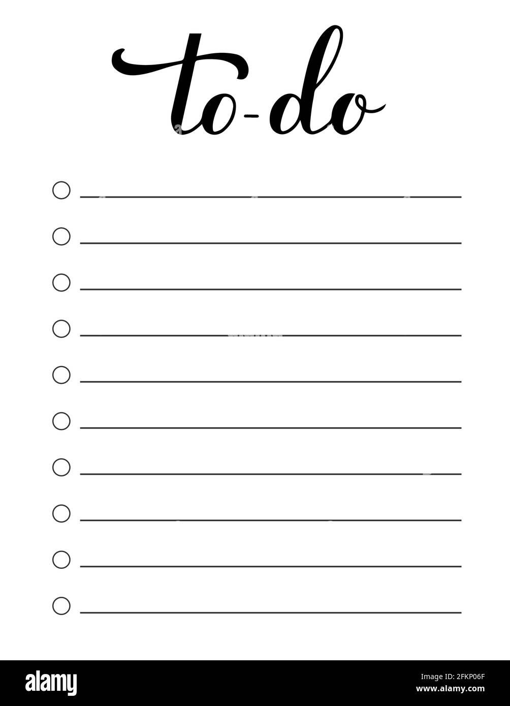 To do list planner template. Daily planner page. Lined paper sheet Intended For Blank To Do List Template