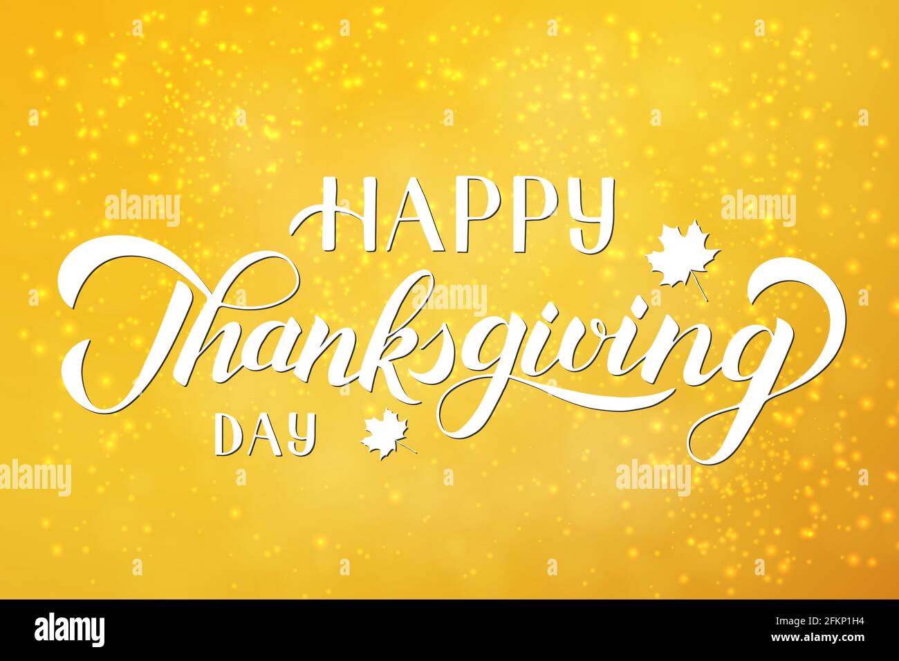 Happy Thanksgiving Day hand written with brush. Calligraphy lettering ...