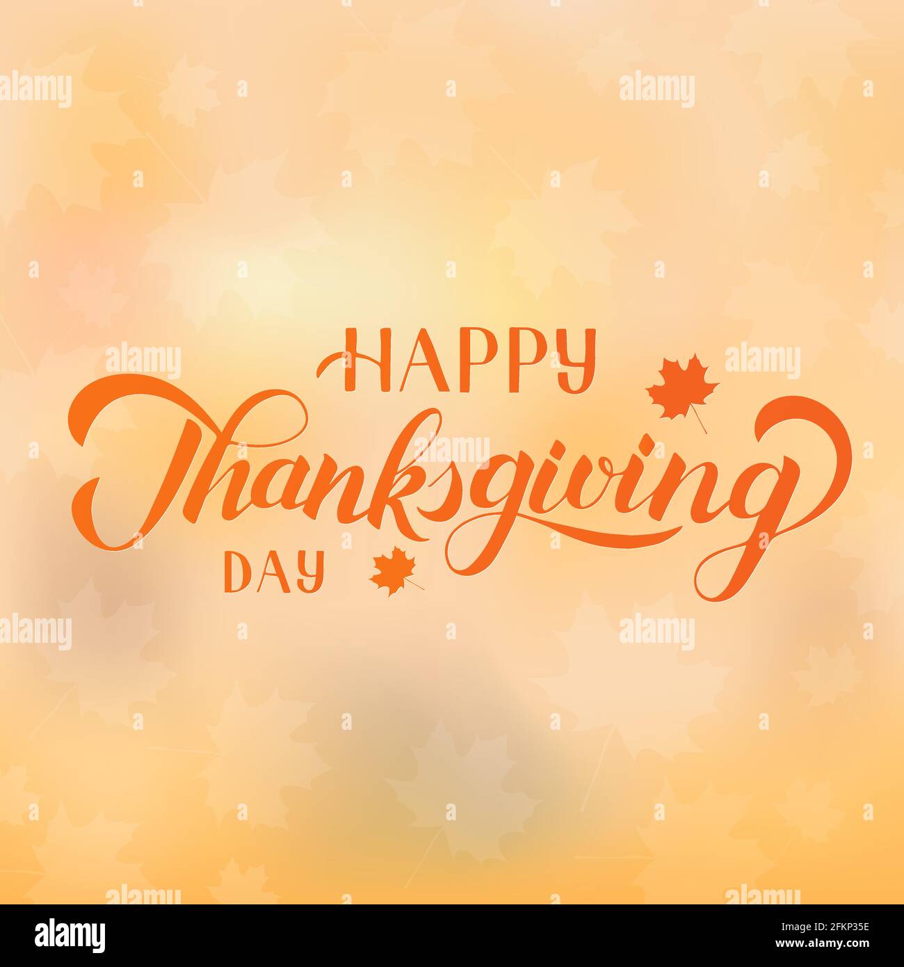 Happy Thanksgiving Day hand written with brush. Calligraphy lettering ...
