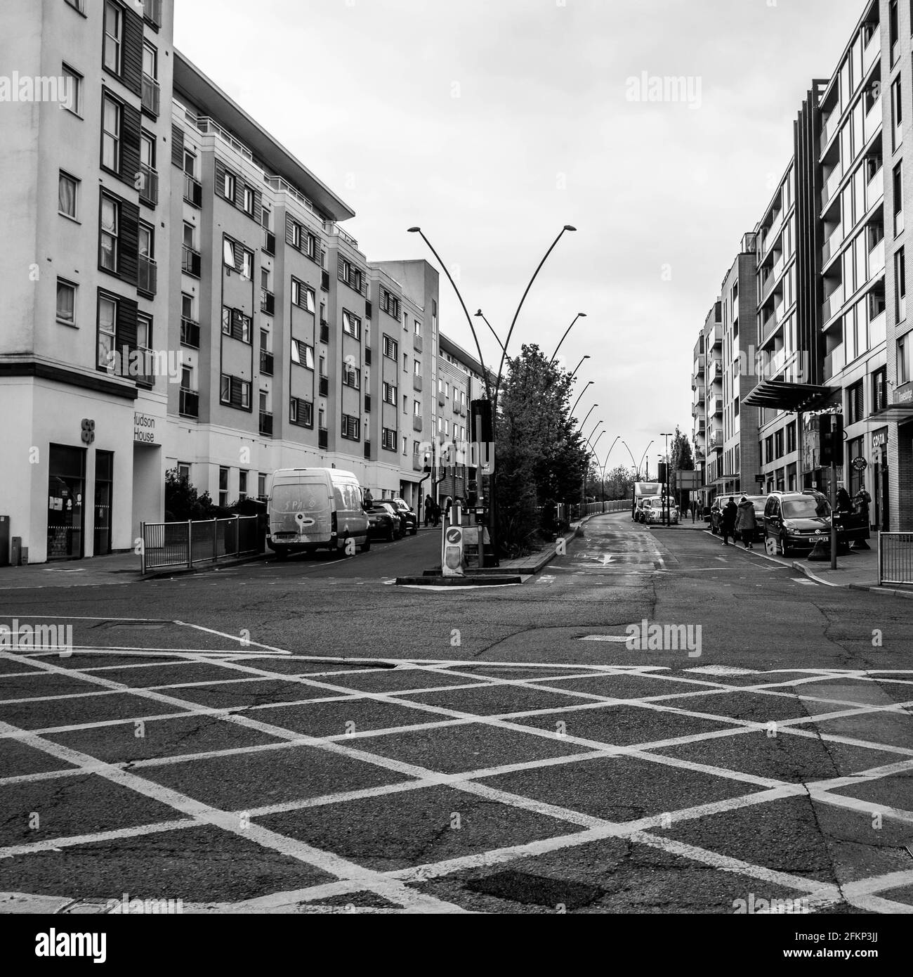 Market square apartments Black and White Stock Photos & Images - Alamy
