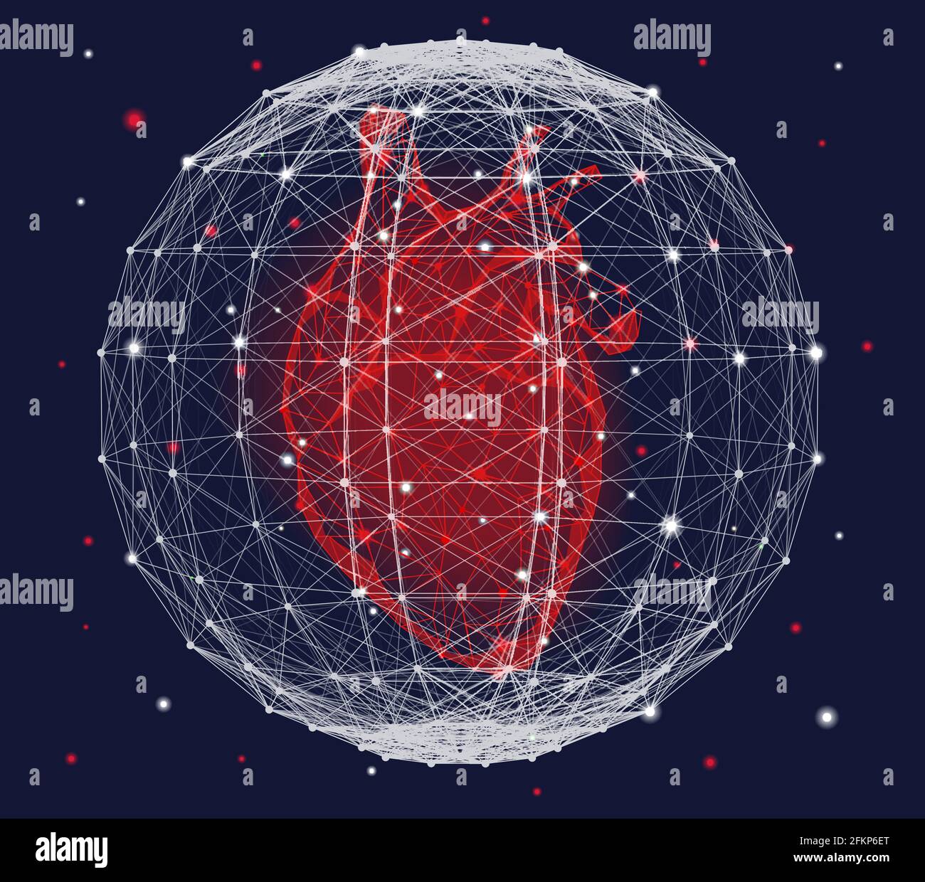 Red human heart hi-res stock photography and images - Alamy