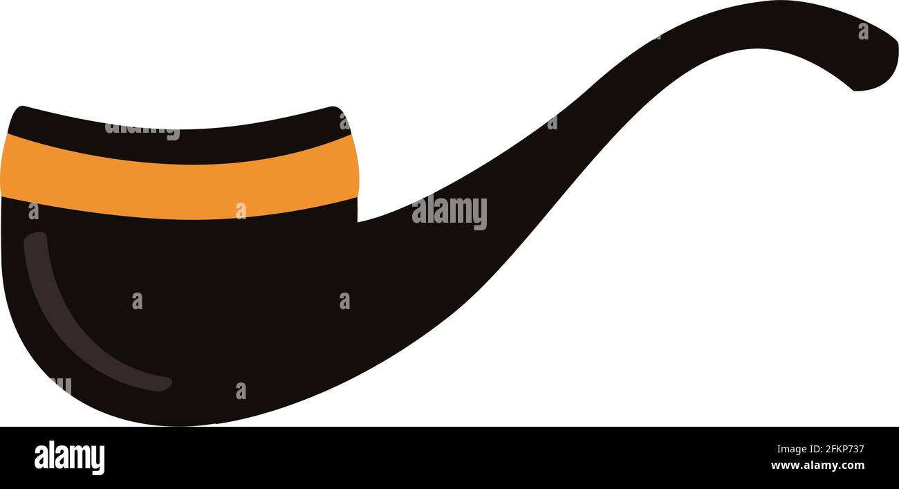 wooden pipe accessory isolated icon Stock Vector Image & Art - Alamy