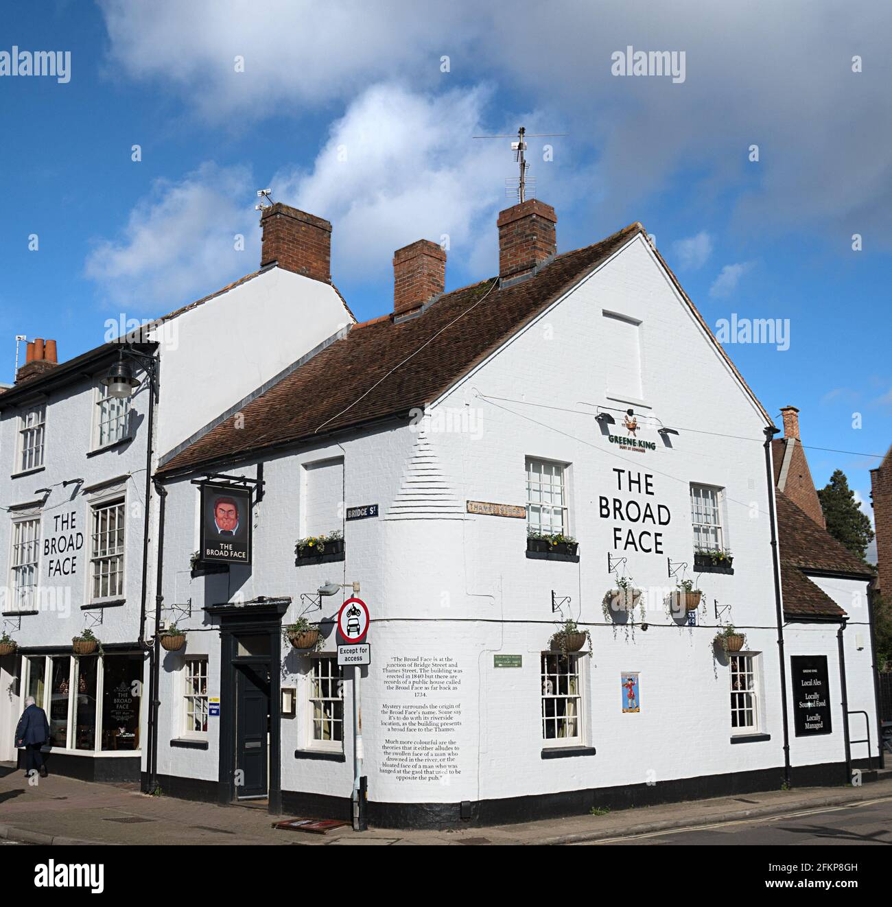 The Broad Face Pub, Abingdon -on - Thames, Oxfordshire Stock Photo