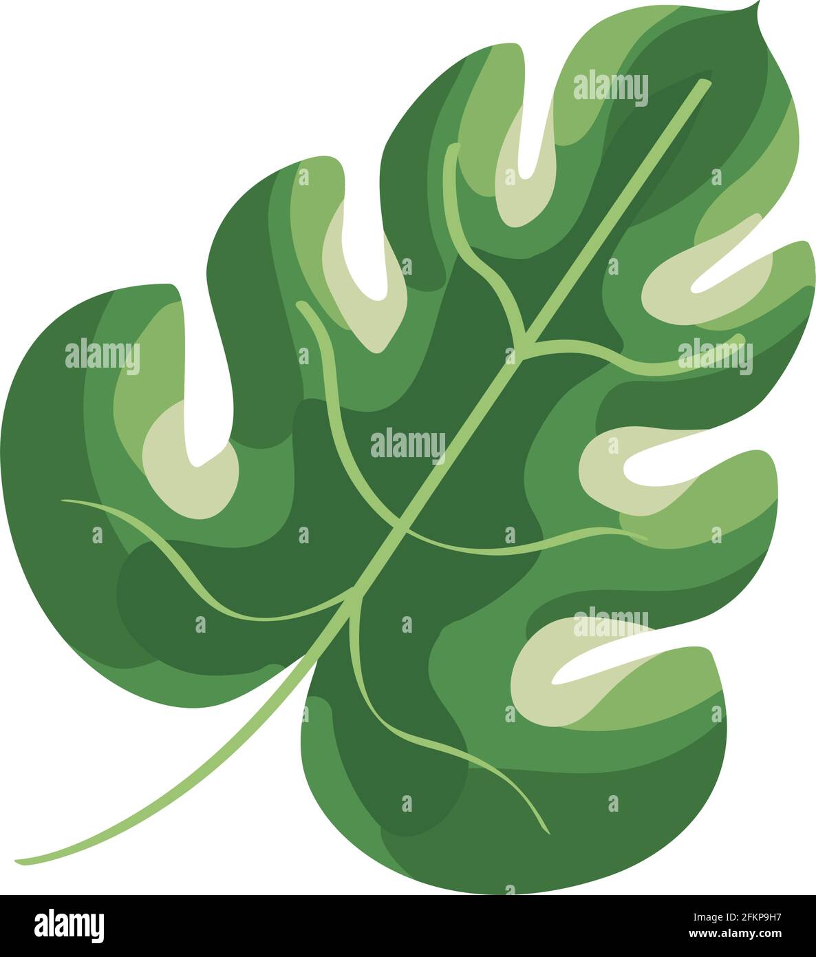 tropical leaf plant nature icon Stock Vector Image & Art - Alamy
