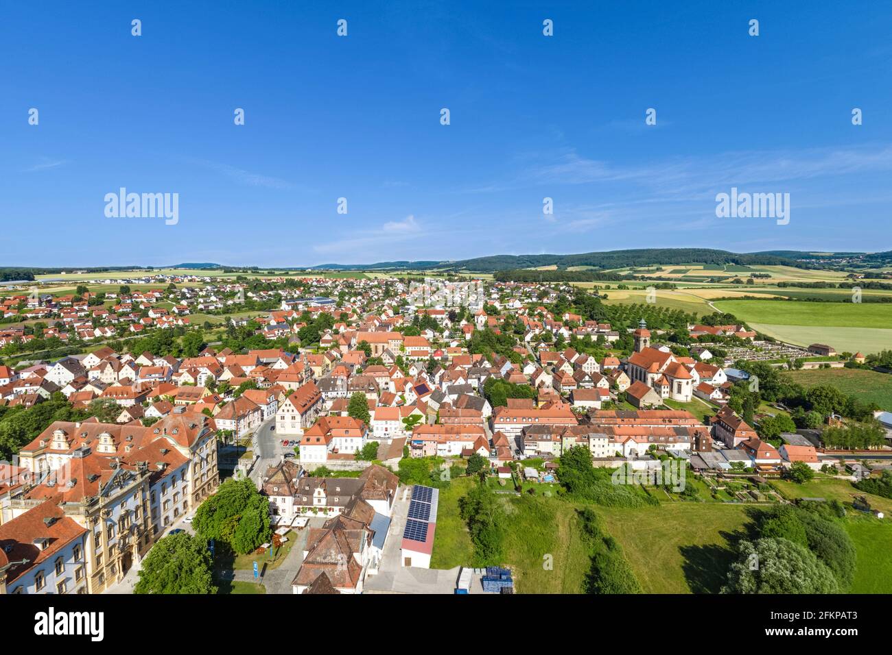 Ellingen in Middle Franconia and his baroque castle Stock Photo - Alamy
