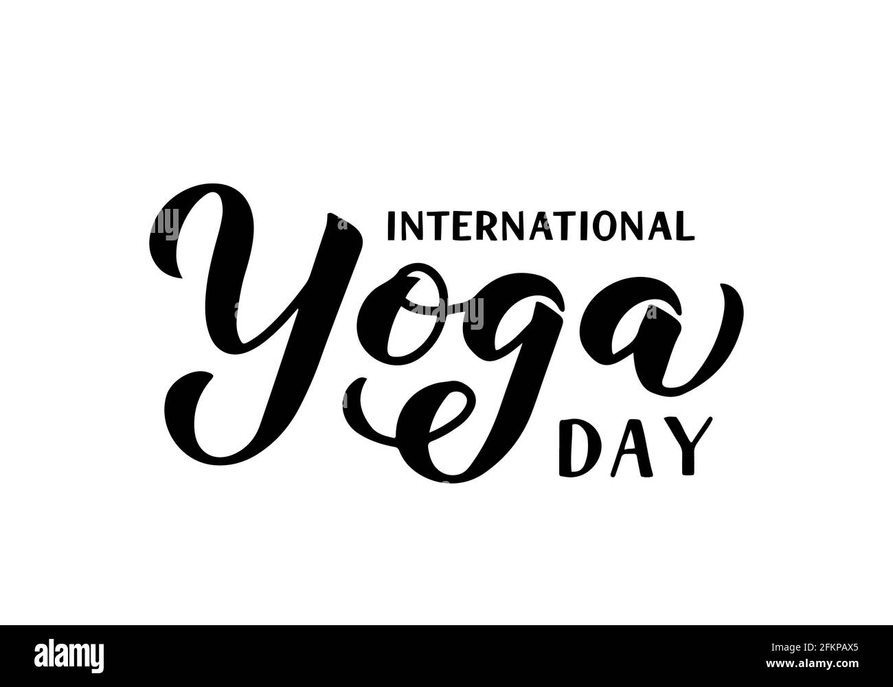 International yoga day logo Black and White Stock Photos & Images Alamy
