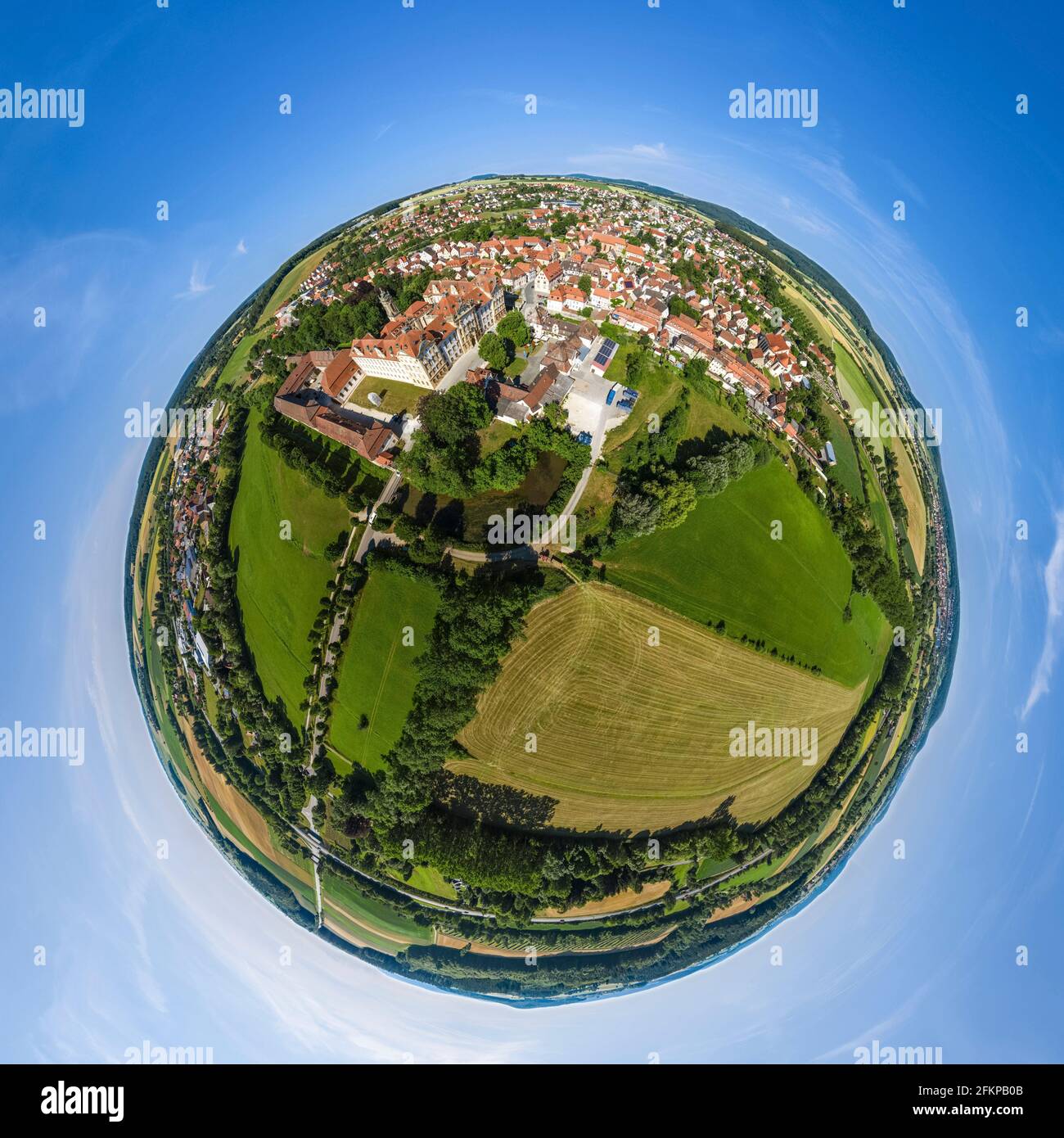 Ellingen in Middle Franconia and his baroque castle Stock Photo - Alamy