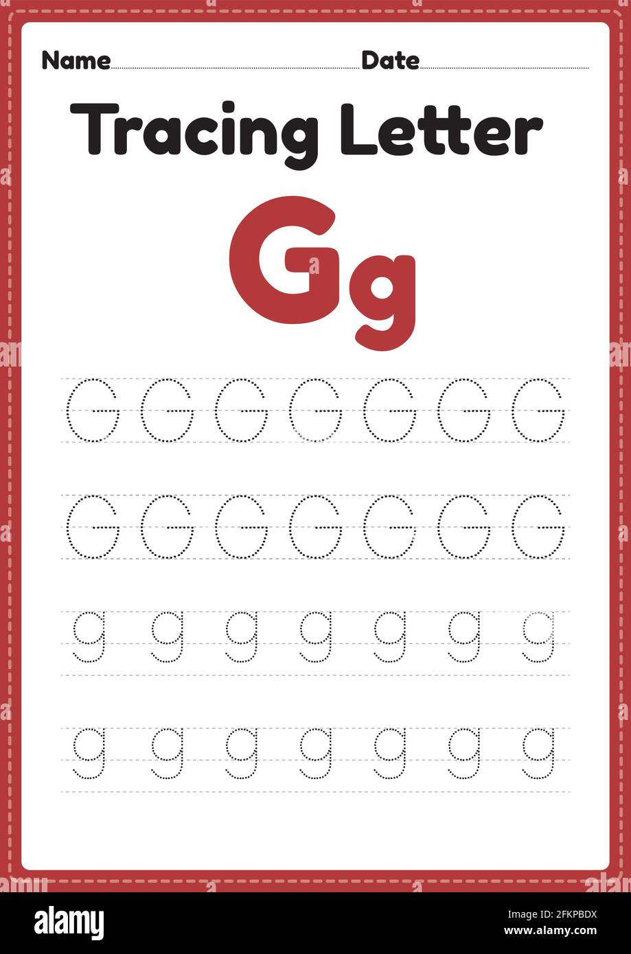 letter g alphabet tracing worksheets free printable pdf - letter g ...