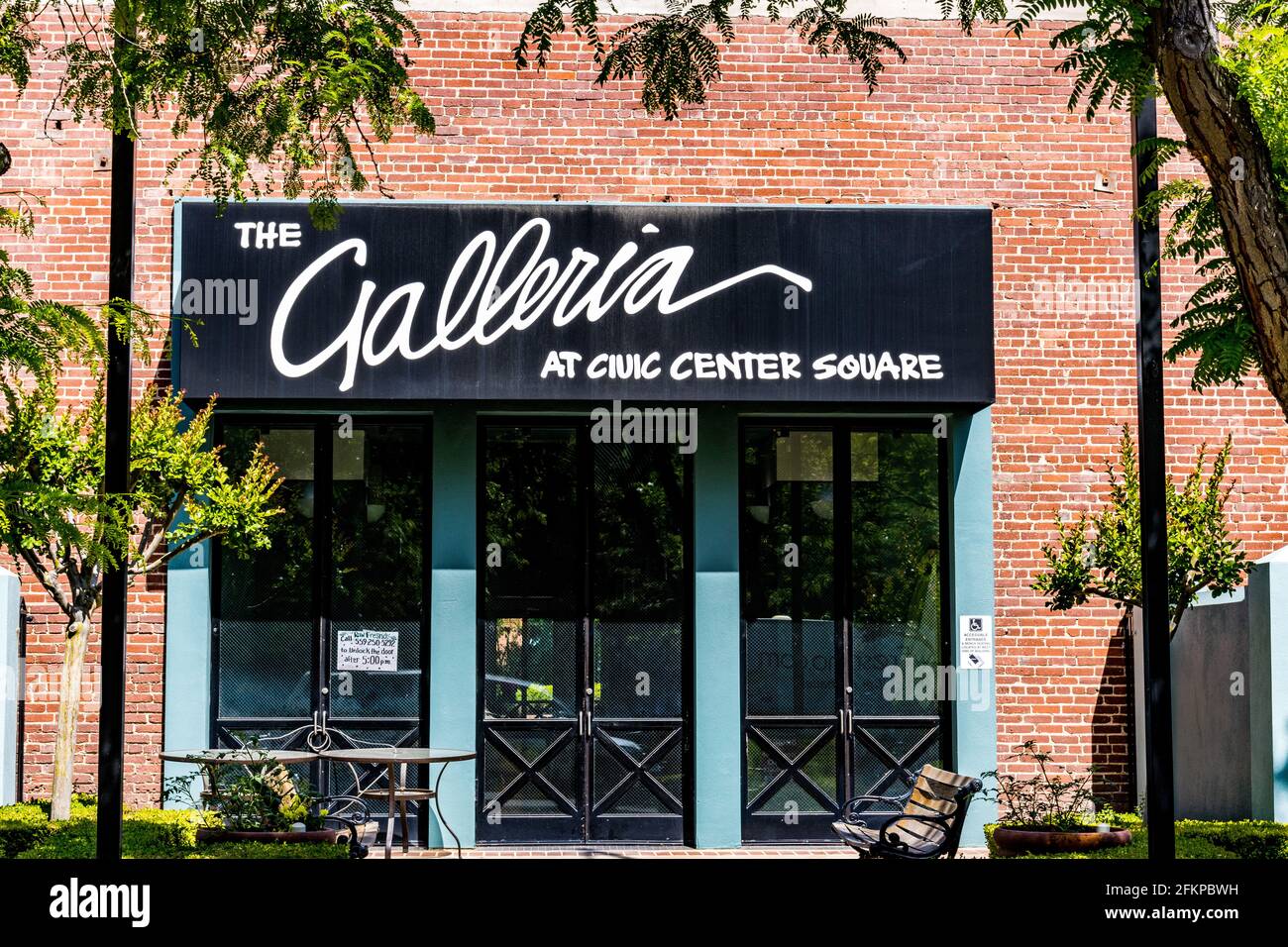 The Galleria at Civic Center Mall in Downtown Fresno California a