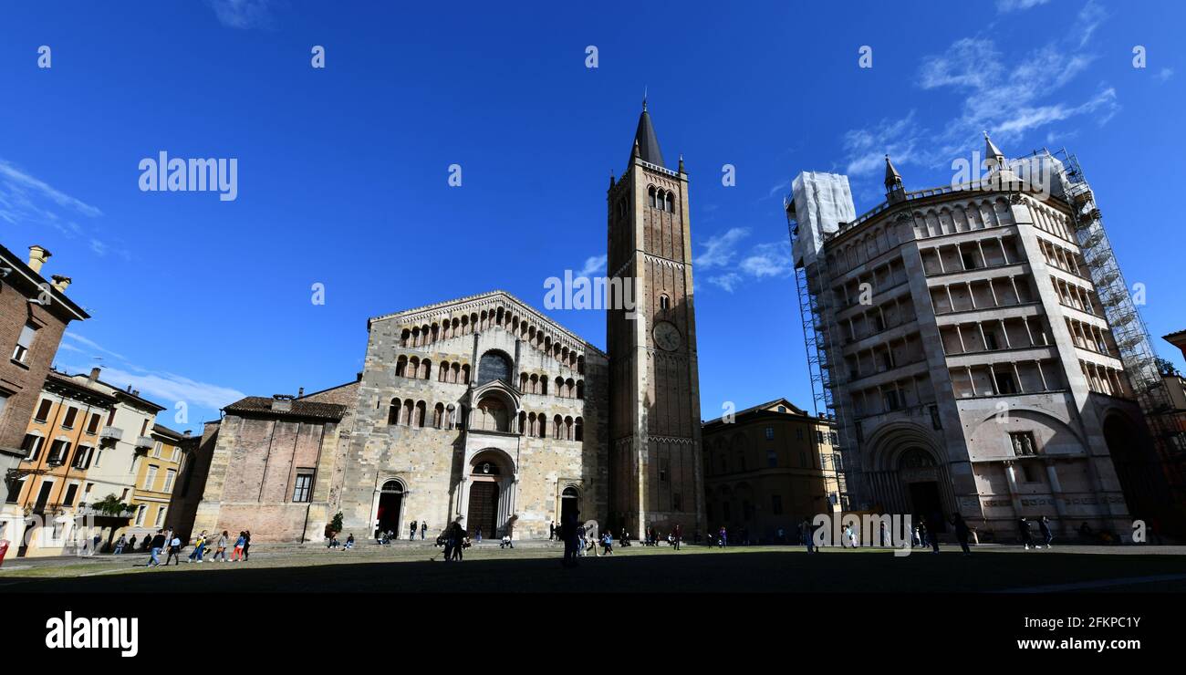 Parma Acient Rome Duomo of Parma (Roman Catholic cathedral), dedicated to the Assumption ...