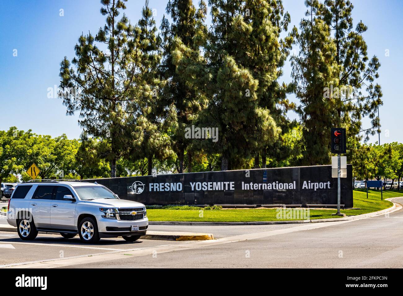 The Fresno Yosemite International Airport in Clovis California USA Stock Photo