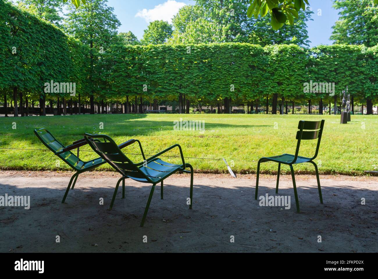 at Tuileries gardens, paris, france Stock Photo