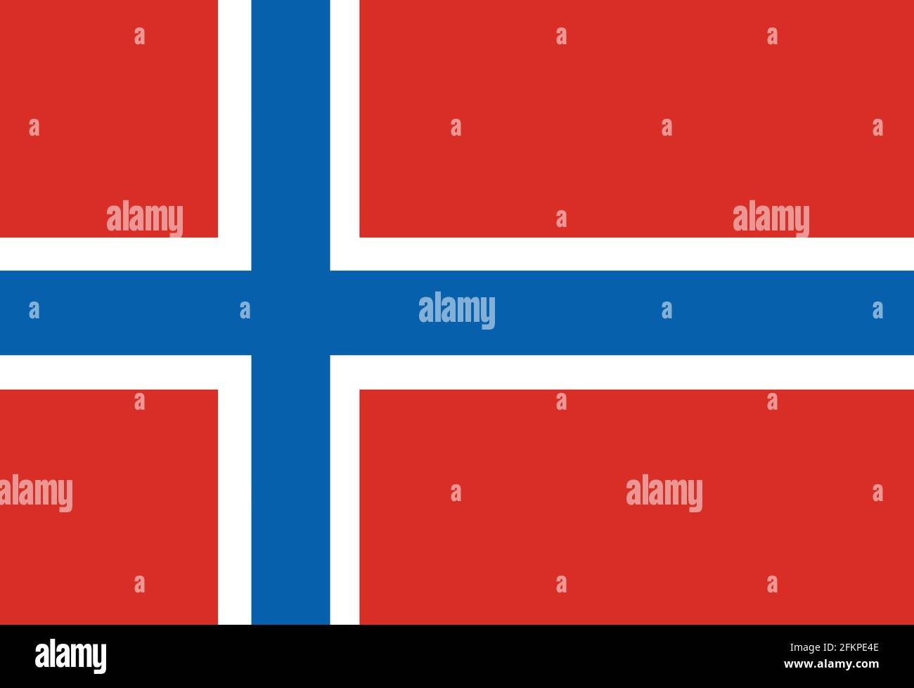 Vector illustration of the flag of norwegian Stock Vector