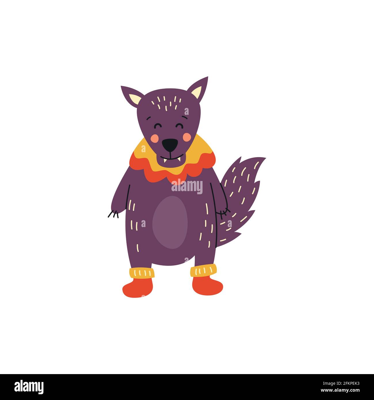 Wolf. Vector logo. wildlife Wild wolf Vector illustration Stock Vector