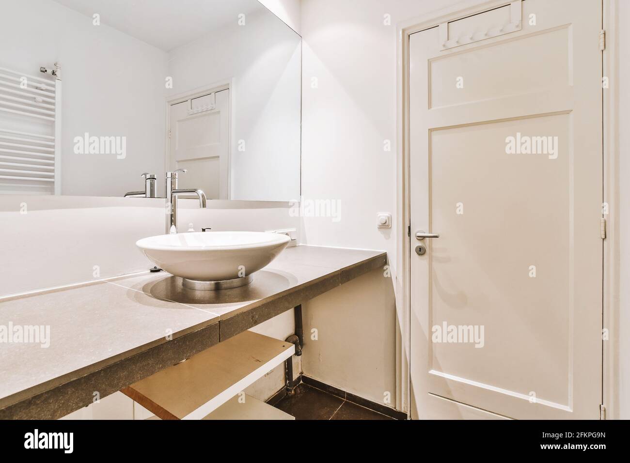 Sink in modern bathroom at home Stock Photo