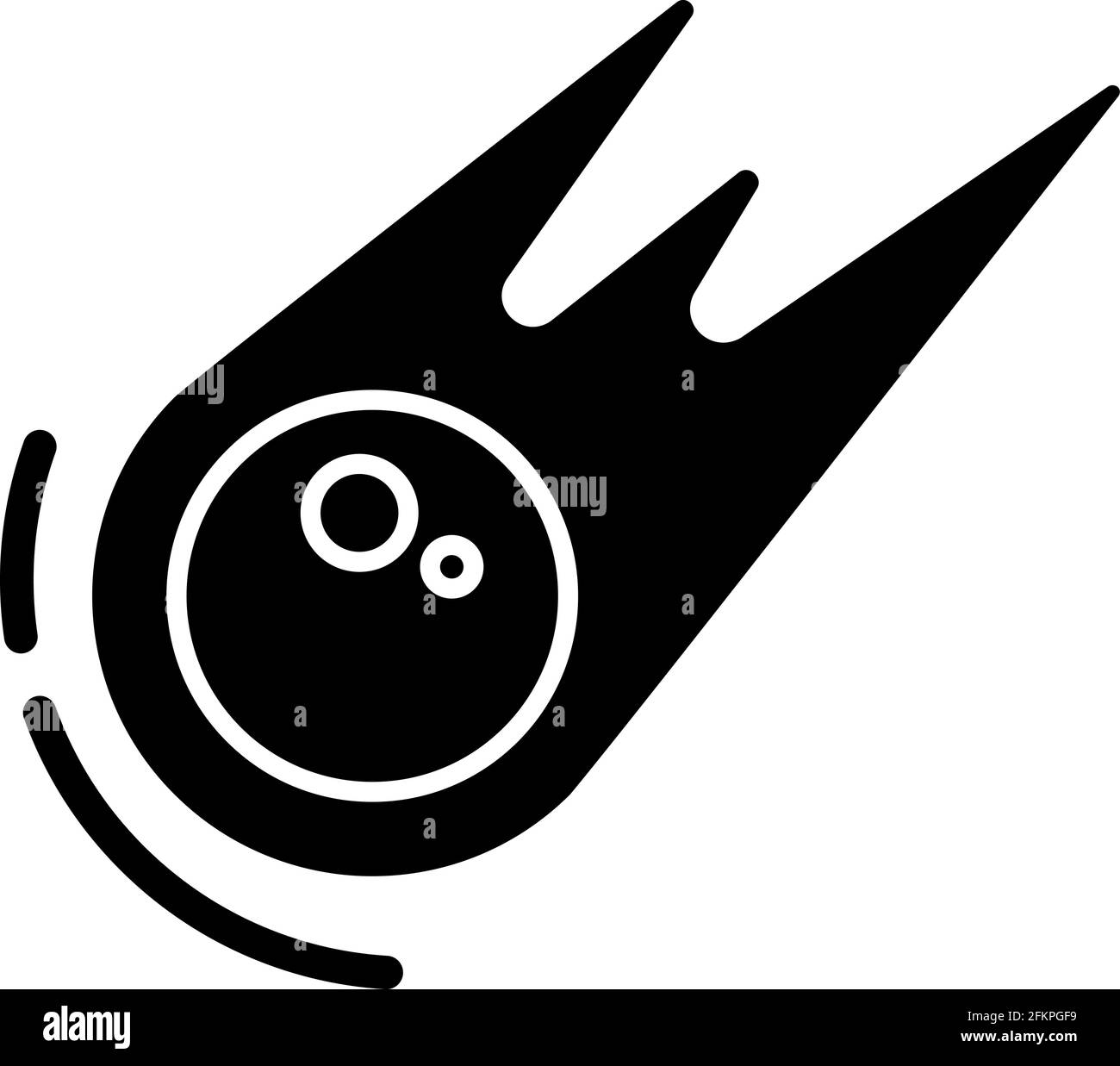 Comet black glyph icon Stock Vector Image & Art - Alamy