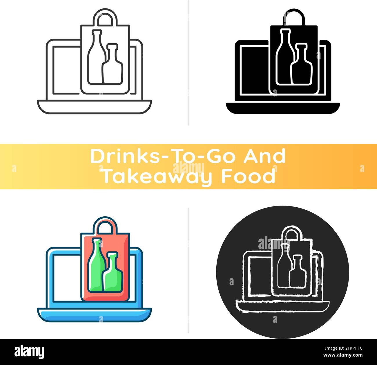 Online drinks ordering icon Stock Vector Image & Art Alamy