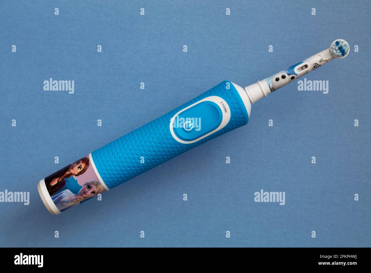 Frankfurt, Germany May 1, 2021 Braun OralB rechargeable toothbrush