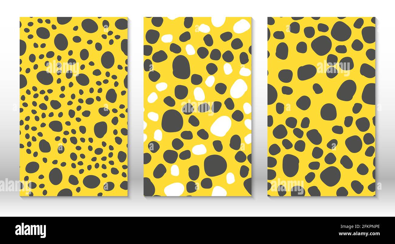 Animal skin leopard pattern. Cheetah print. Covers design template