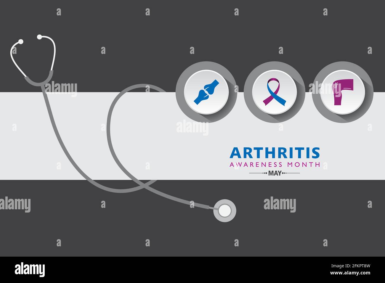 Vector Illustration of Arthritis Awareness Month observed each year in