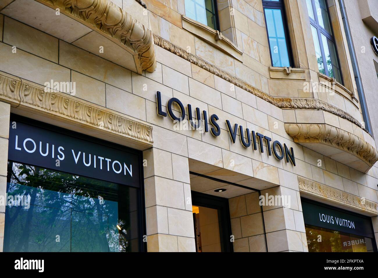 Exterior of the French designer store Louis Vuitton on Königsallee