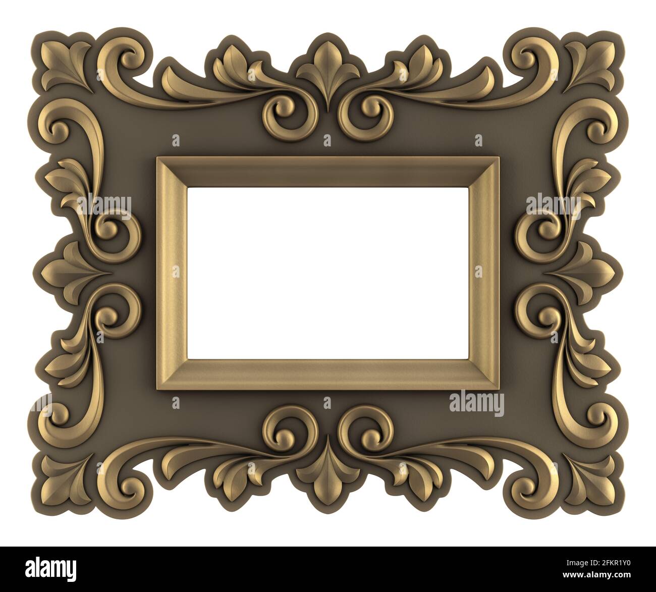 Vintage Artistic Picture Frame Stock Photo