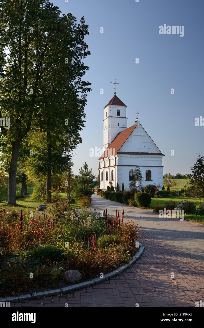 Old orthodox church in Zaslaue, Belarus. Stock Photo