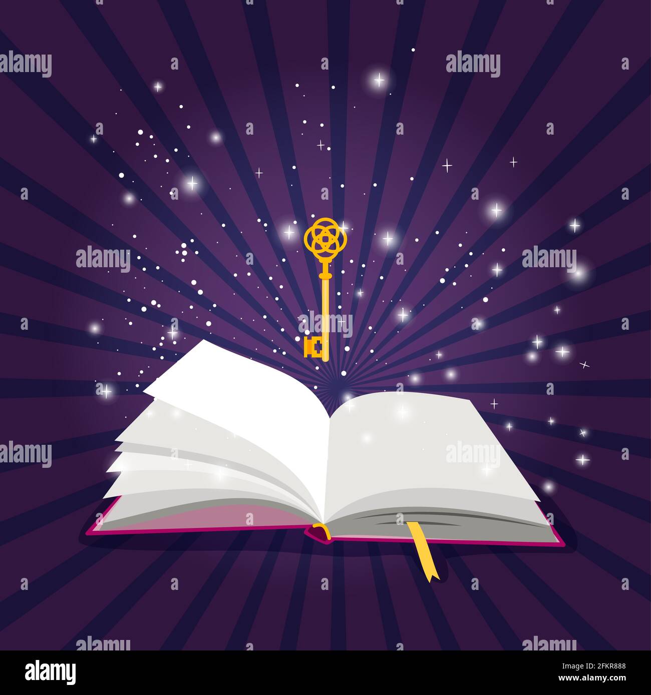 old magic book Stock Photo - Alamy