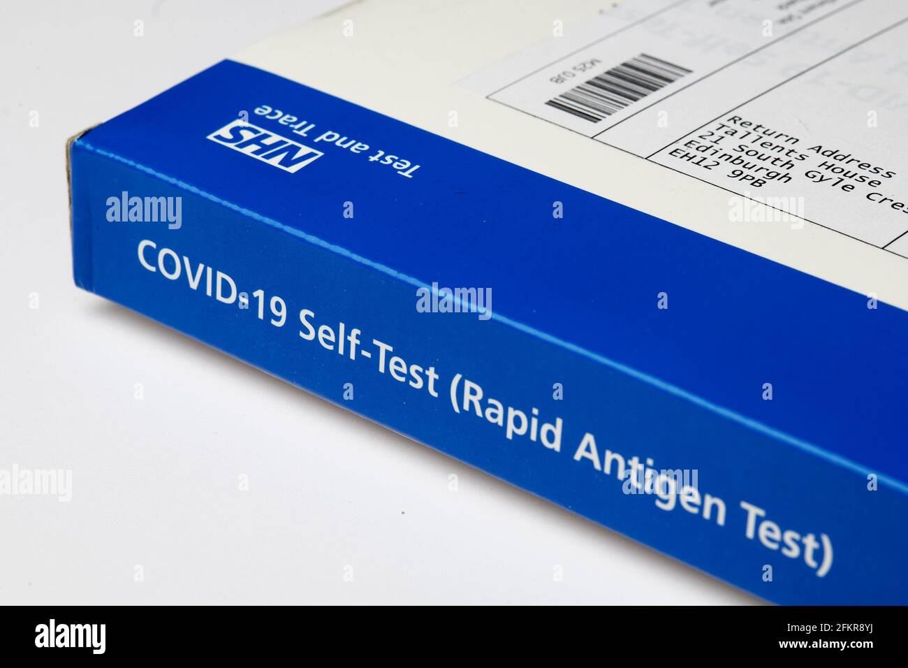 UK NHS Lateral flow test kits Stock Photo Alamy