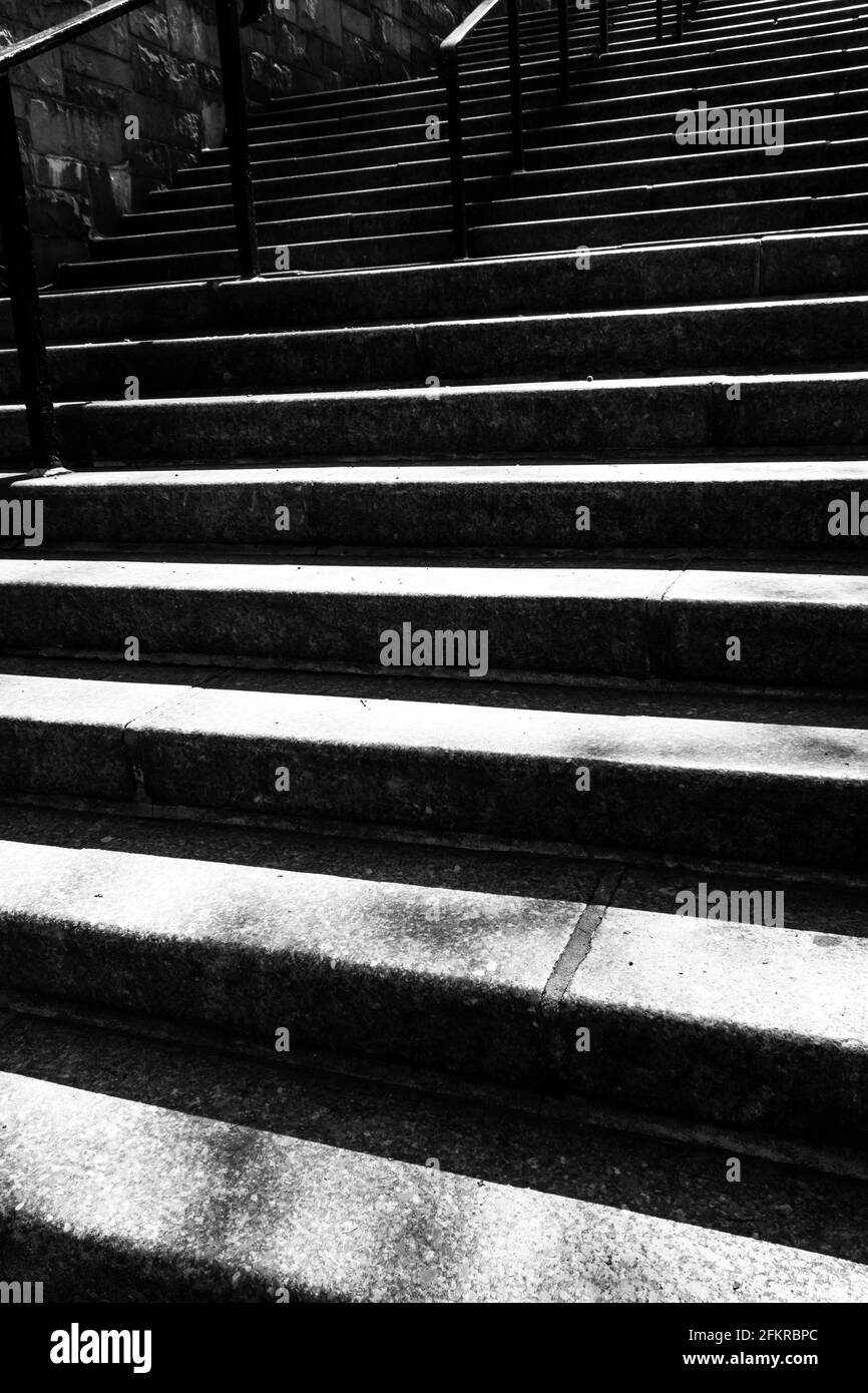 Concrete bridge staircase Black and White Stock Photos & Images - Alamy