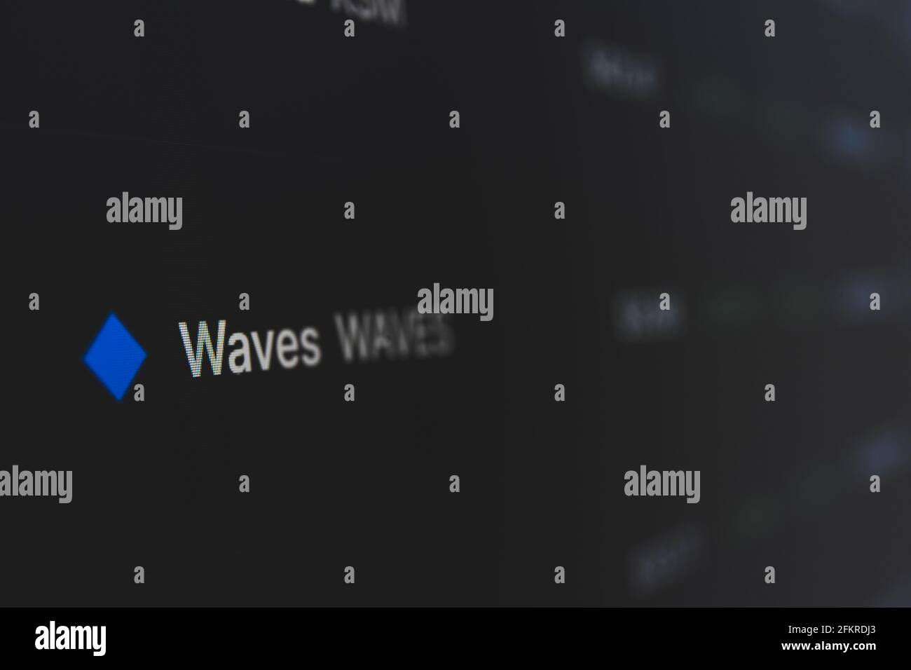 Waves on cryptocurrency exchange market . A cryptocurrency is a digital or  virtual currency that uses cryptography for security Stock Photo - Alamy