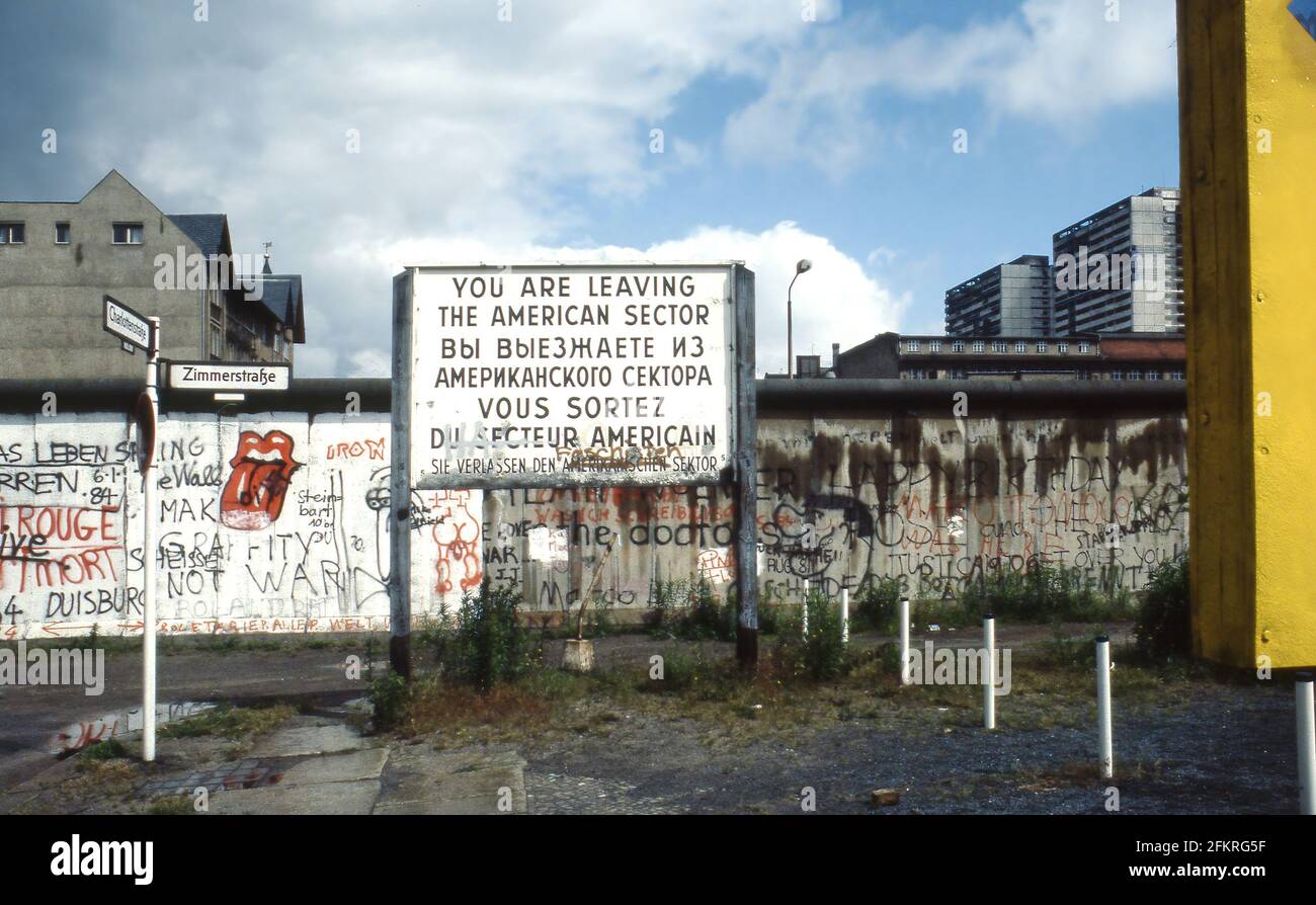 1984 Berlin Wall