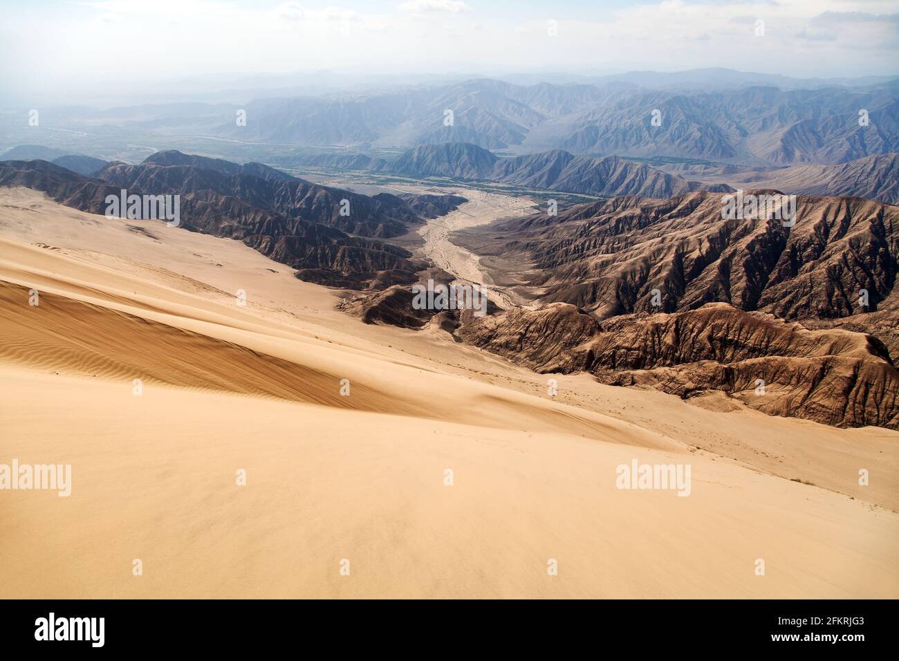 Cerro Blanco sand dune, the highest dunes on the world located near