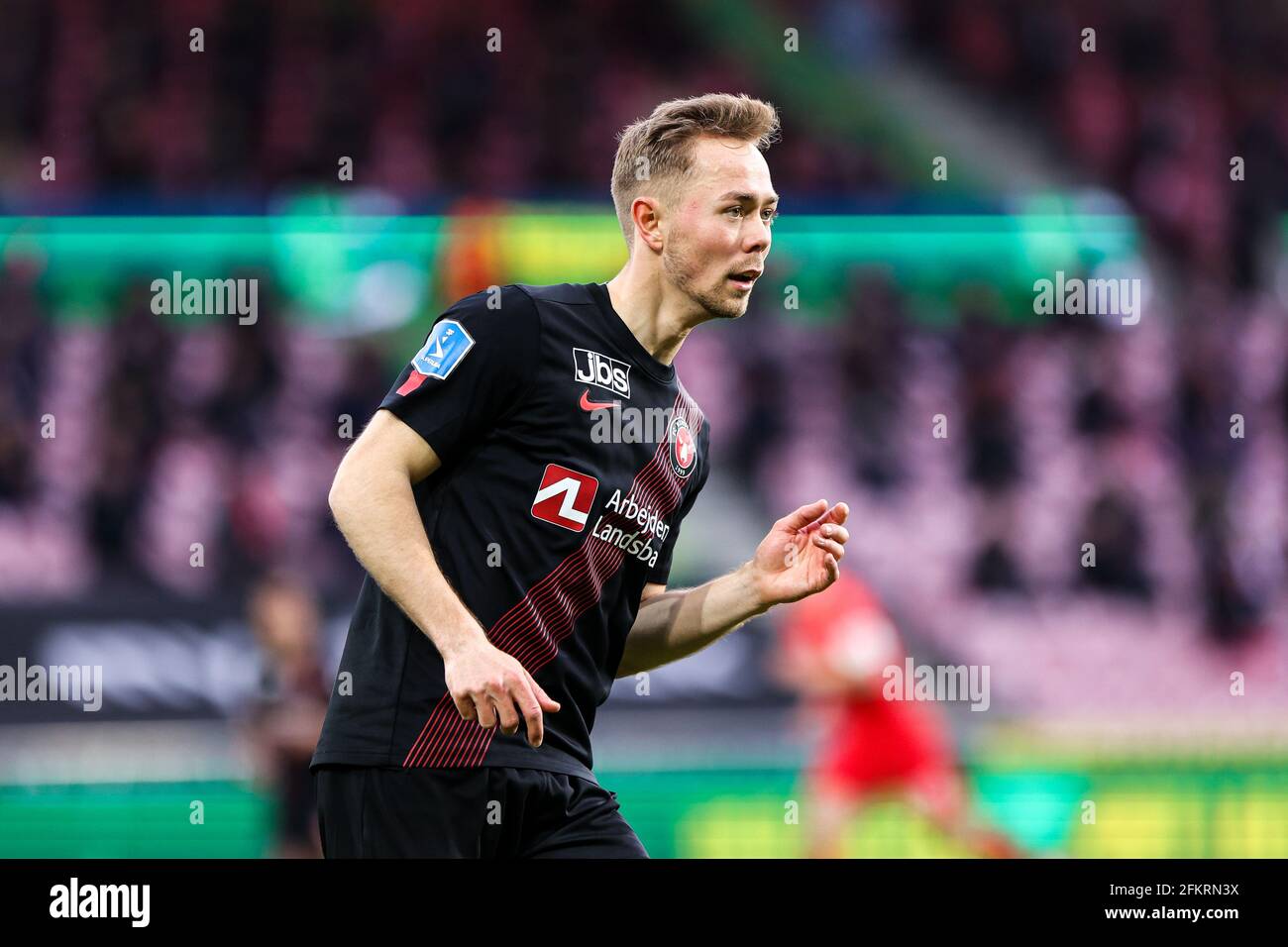 Herning, Denmark. 2nd, May 2021. Joel Andersson (6) of FC Midtjylland seen  during the 3F Superliga match between FC Midtjylland and FC Nordsjaelland  at MCH Arena in Herning, Denmark. (Photo credit: Gonzales
