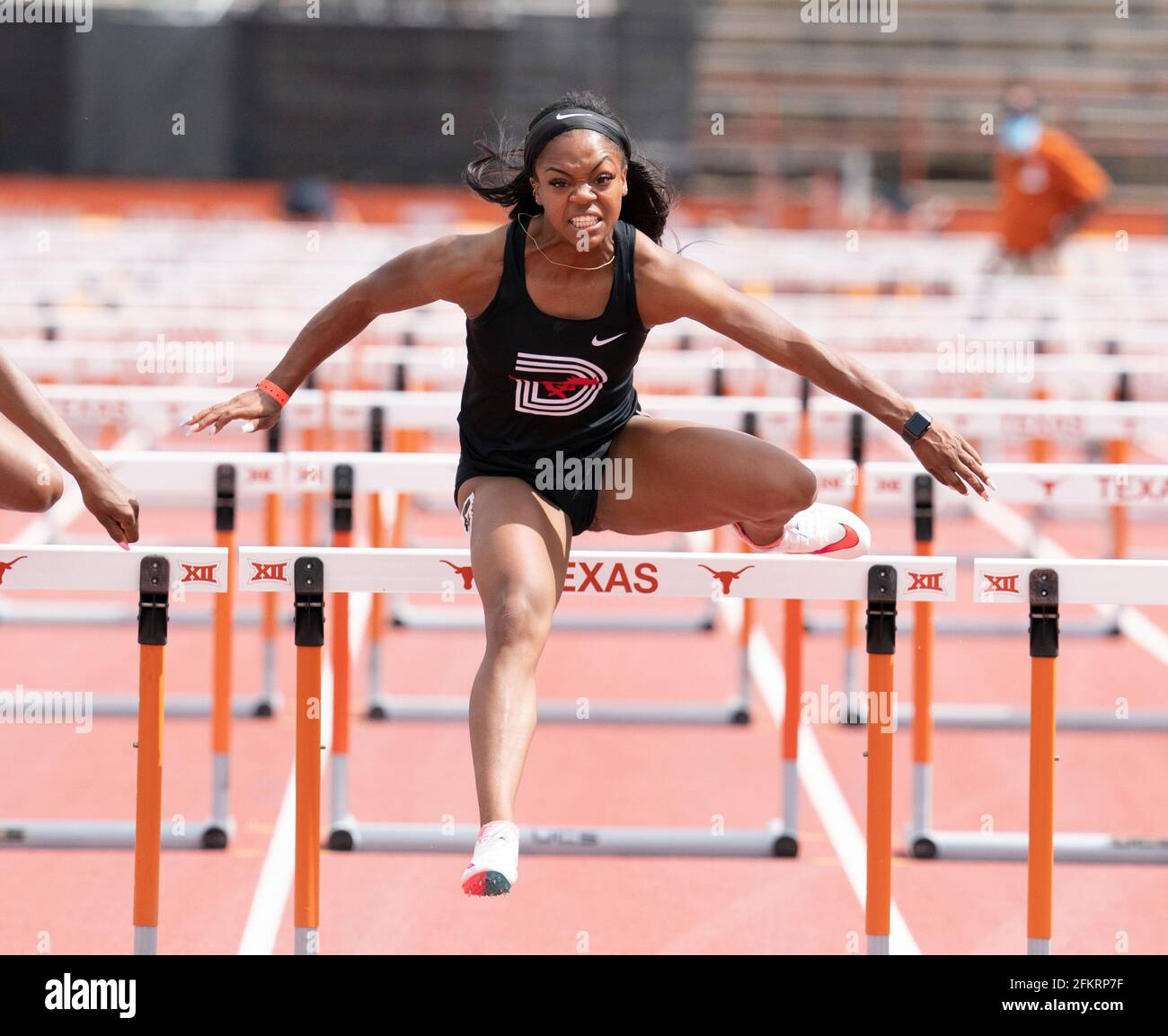 Austin, Texas, USA. 01st May, 2021. Elite college athlete Jernaya Sharp