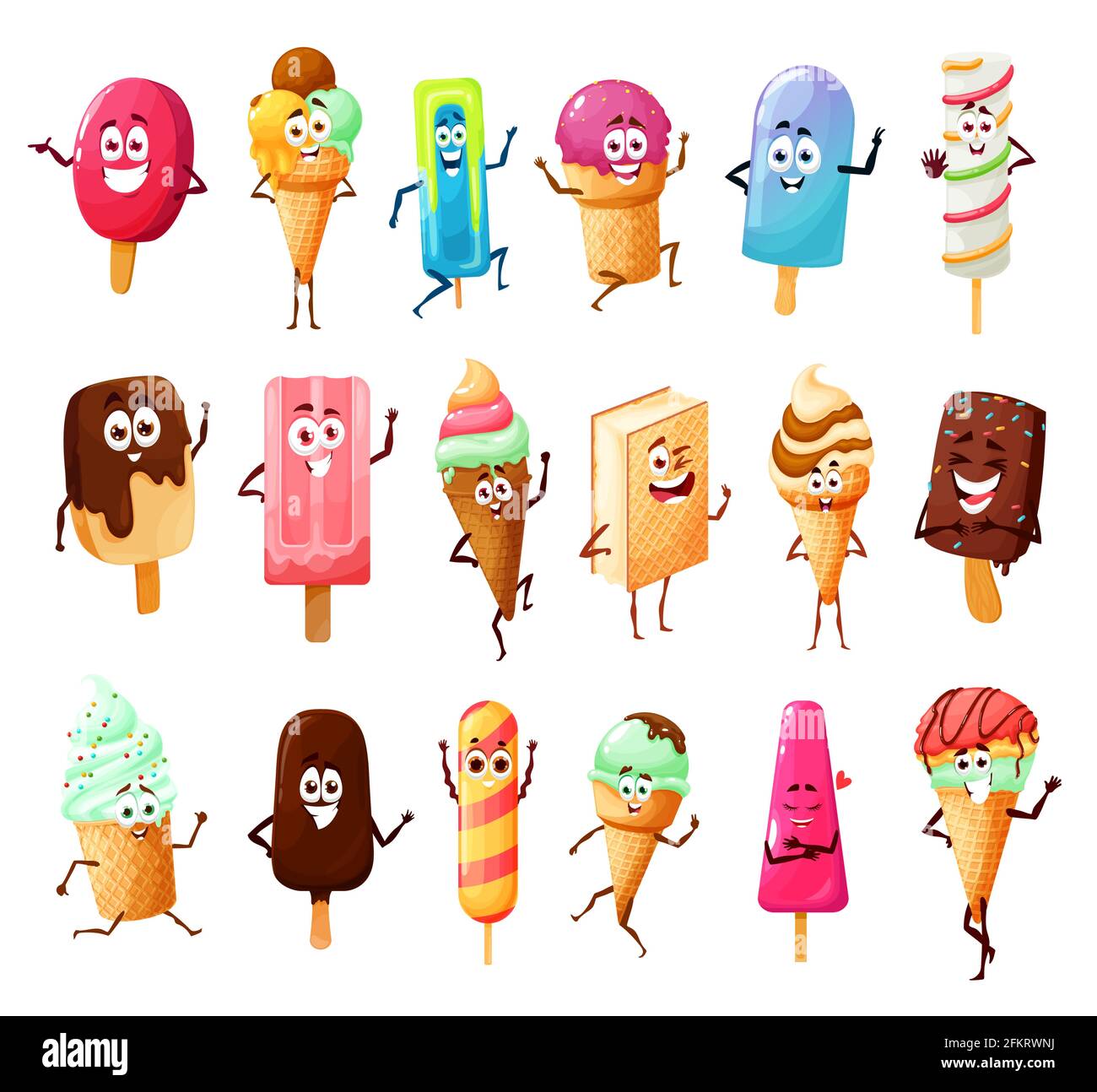 Cute Cartoon Ice Cream Cute Cartoon Ice Cream