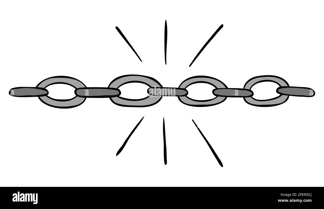 Cartoon vector illustration of strong solid chain. Colored and black outlines Stock Vector Image & Art - Alamy Cartoon vector illustration of strong solid chain. Colored and black outlines Stock Vector Image & Art - Alamy