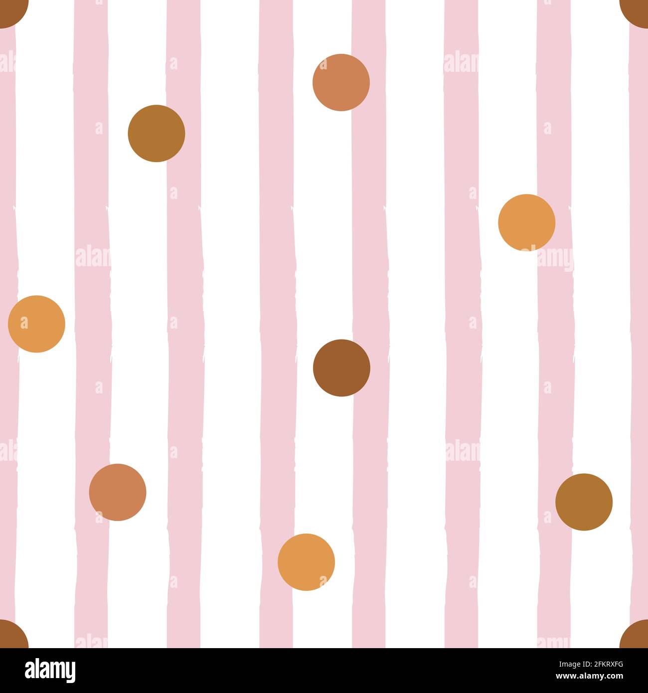 Golden confetti Vector seamless pattern Cute texture with polka dot on ...