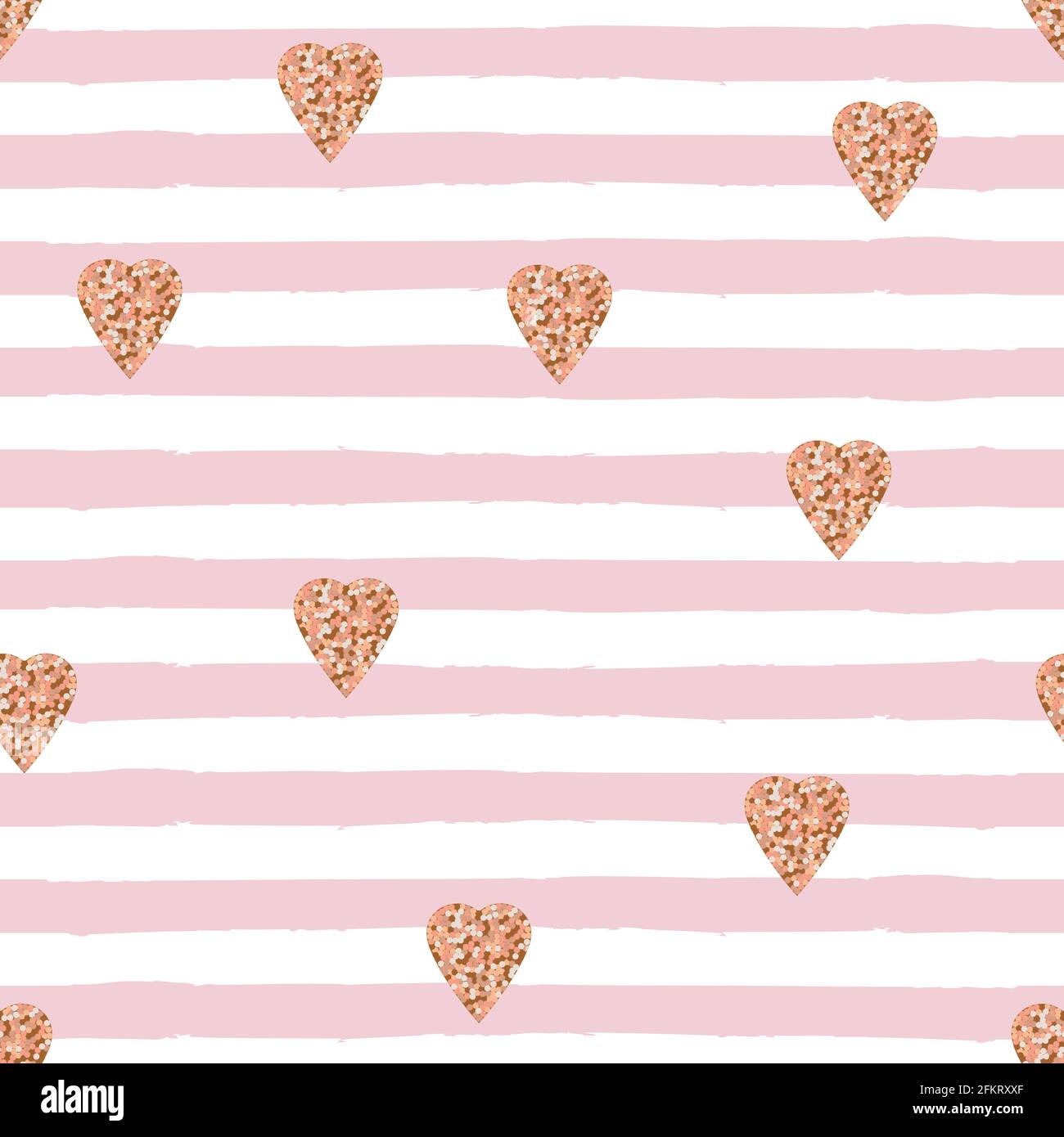 Rose gold seamless pattern Vector illustration Stock Vector