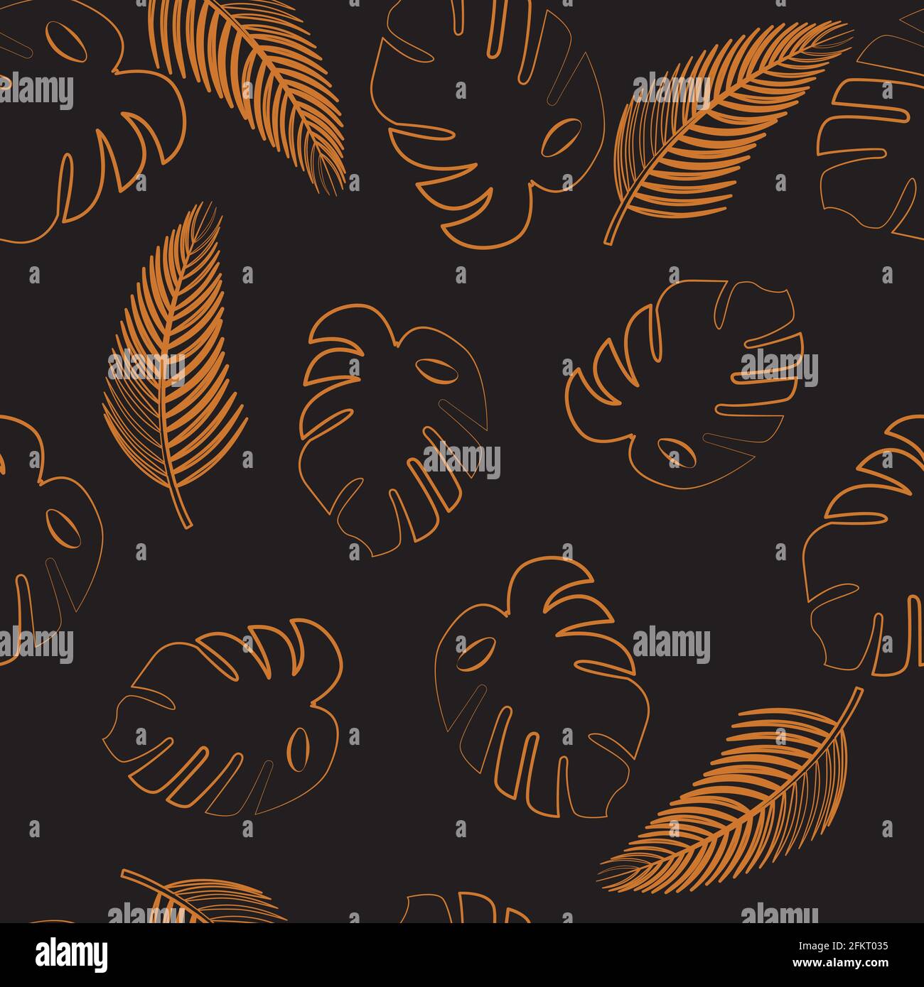 Vector illustration with palms seamless pattern  Stock Vector