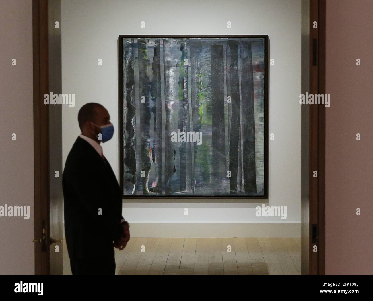 New York, United States. 03rd May, 2021. Abstraktes Bild by Gerhard Richter is on display at a press preview of the inaugural 20th and 21st Century Evening Sales at Christie's New York galleries in New York City on Monday, May 3, 2021. Photo by John Angelillo/UPI Credit: UPI/Alamy Live News Stock Photo