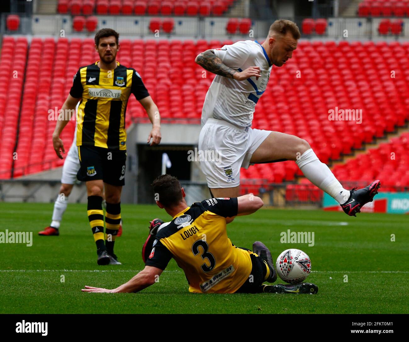 London, UK. 03rd May, 2021. LONDON ENGLAND - MAY 03: Dale Pearson of Consett AFC during The 2019/2020 Buildbase FA Vase Final between Consett and Hebburn at Wembley Stadium on 03rd May, 2021 in London, England Credit: Action Foto Sport/Alamy Live News Stock Photo